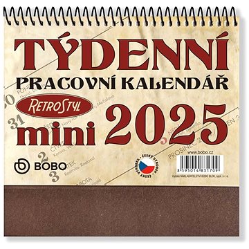 

Pracovní kalendář 2025 Retro Mini