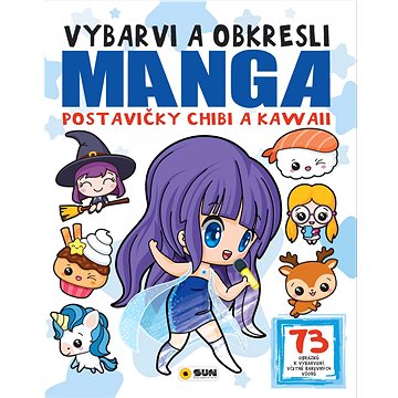 

Manga postavičky Chibi a Kawaii: Vybarvi a obkresli