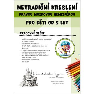 

Netradiční kreslení pravou mozkovou hemisférou: pro děti od 5 let