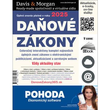 

Daňové zákony 2025 SK: Úplné znenie platné v roku 2025
