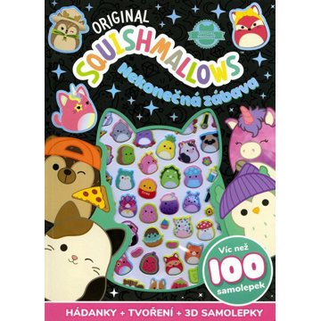 

Squishmallows Nekonečná zábava: Hádanky + tvoření + 3D samolepky