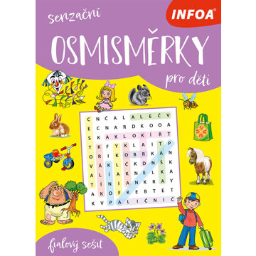 

Senzační osmisměrky pro děti: fialový sešit
