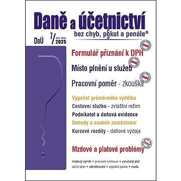 

Daně a účetnictví bez chyb, pokut a penále