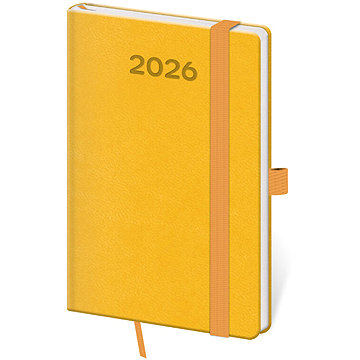 HELMA Kapesní diář 2026 Print Pop žlutý