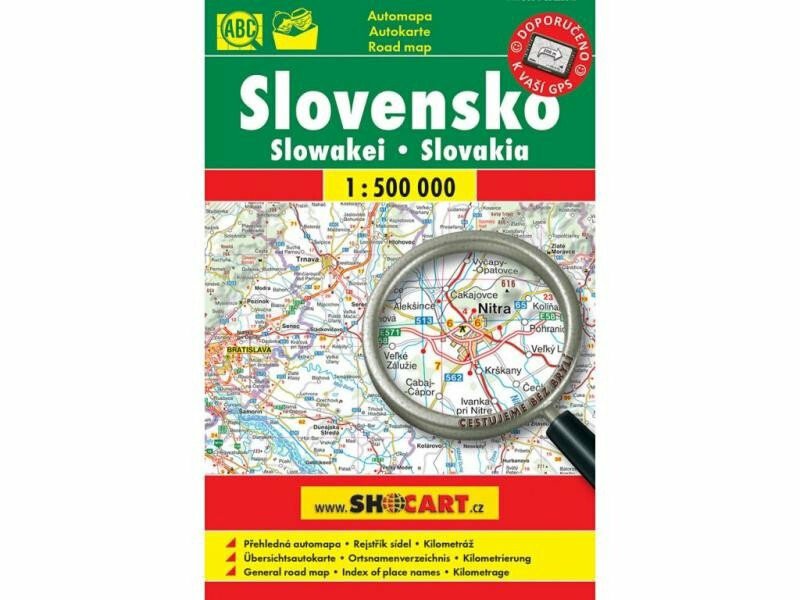 

Slovensko Slowakei Slovakia 1:500 000: automapa