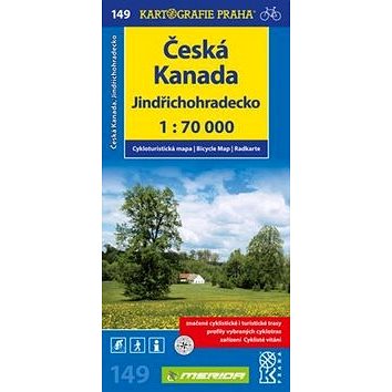 

Česká Kanada, Jindřichohradecko 1:70 000: Cykloturistická mapa č. 149