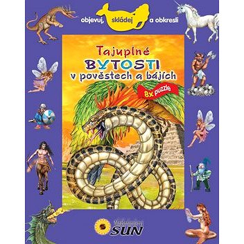 

Tajuplné bytosti v pověstech a bájích 8x puzzle: Objevuj, skládej a obkresli