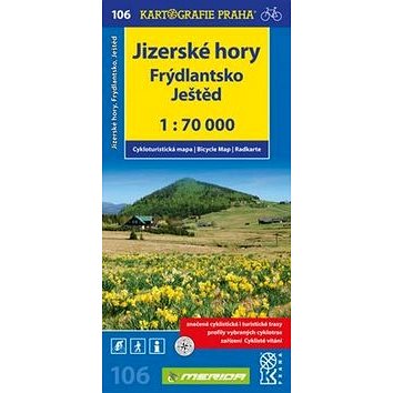 

Jizerské hory, Frýdlantsko, Ještěd: 106 cyklomapa