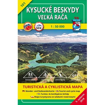 

Kysucké Beskydy Veľká Rača 1:50 000: 101 Turistická mapa