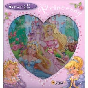 

Princezny 6 skládaček po 12 dílcích