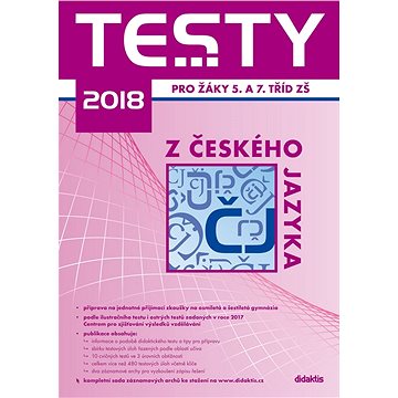 

Testy 2018 z českého jazyka pro žáky 5. a 7. tříd ZŠ