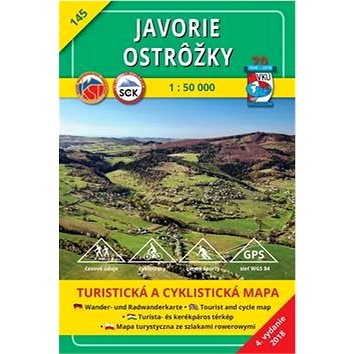 

Javorie Ostrôžky 1:50 000: 145 Turistická mapa