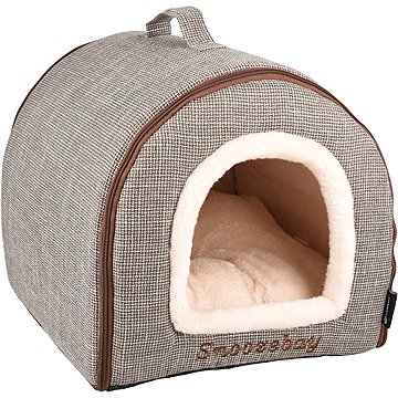 

Flamingo Snoozebay hnědý/krémový 35 × 45 × 35 cm