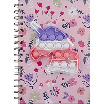 FLEXIO kroužkový A5 POP-IT s motivem jednorožce