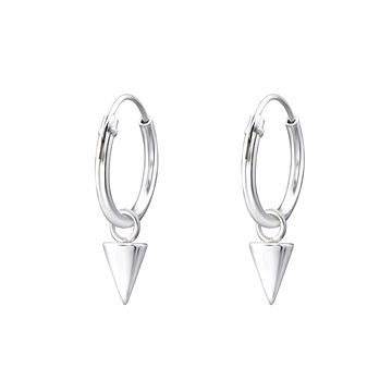 

Flor de Cristal Stříbrné náušnice s motivem trojúhelníku (Ag925/1000, 1 g)