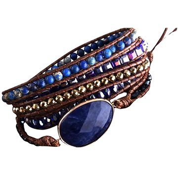 

Flor de Cristal Wrap náramek Lapis Lazuli - Láska