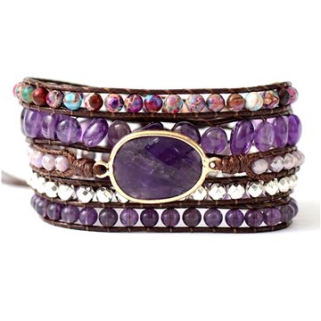 

Flor de Cristal Wrap náramek Ametyst - Spiritualita