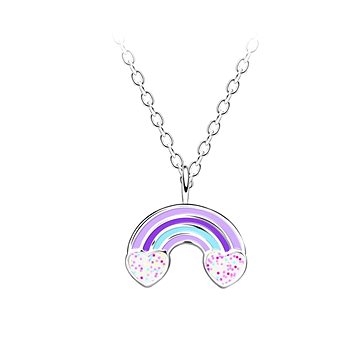 

Flor de Cristal Dětský stříbrný duhový náhrdelník