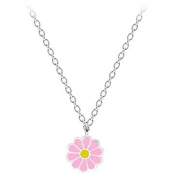 

Flor de Cristal Dětský stříbrný náhrdelník se sedmikráskou - Varianta 1