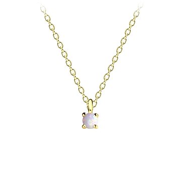 

Flor de Cristal Opálový stříbrný náhrdelník
