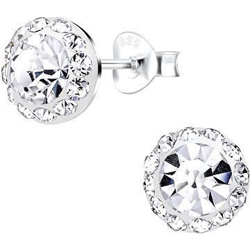 

Flor de Cristal Puzetové náušnice čirý zirkon (925/1000, 2,8 g)