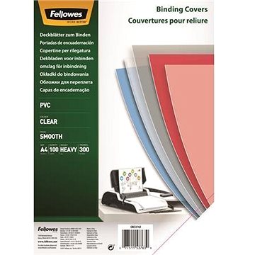

Fellowes A4 přední, transparentní - balení 100 ks