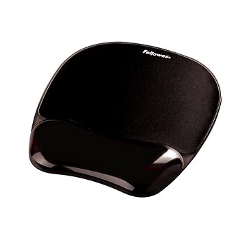 Fellowes CRYSTAL gelová, s podporou zápěstí, černá