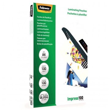 Fellowes A4/100 mikronů, lesklé - balení 100 ks