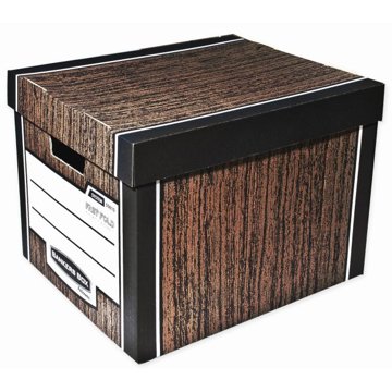 Fellowes Bankers Box Woodgrain hnědá - sada 2 ks