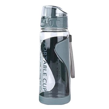 

Flamenco Mystique Přenosná láhev na vodu, 600 ml s poutkem, šedá