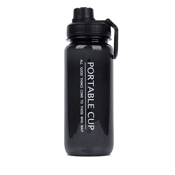 

Flamenco Mystique Přenosná láhev na vodu, 600 ml s držákem, černá