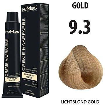 

FemMas Barva na vlasy Velmi světlá blond zlatá 9.3