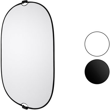 

FOMEI Skládací pozadí 2-in-1 150 × 200 cm, černé/bílé