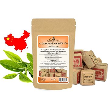 

ORIENTAL Černý čaj Pu-erh China Mini Candy Brick Tea 10 × 10 g