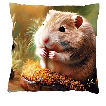 

4sleep Povlak na polštář 40 × 40 cm, na zip velur - Křeček
