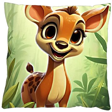 

4sleep Povlak na polštář 40 × 40 cm, na zip velur - Srnka