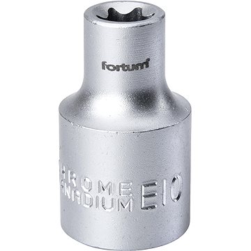 

Fortum (4700700) hlavice nástrčná vnitřní TORX, 1/2", E 10, L 38 mm, 61CrV5