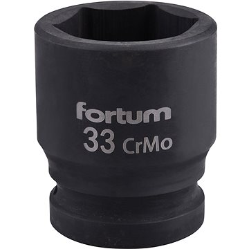 

Fortum (4703033) hlavice nástrčná rázová, 3/4“, 33 mm, L 57 mm, CrMoV