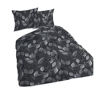 

4sleep Listí šedé 448-3 bavlněný satén 140 × 200 + 70 × 90