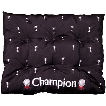 

4sleep Pelíšek pro psa XXL 130 × 90 cm Champion - stříbrný