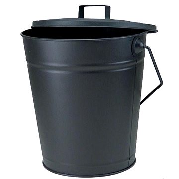 

Nádoba na popel s víkem průměr 21 × 36 cm černá
