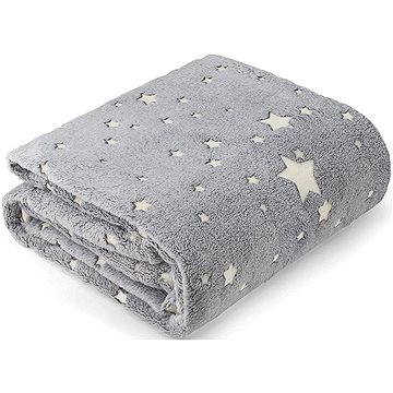 

Verk Svíticí deka Soft Dreams Stars, 150×180 cm šedá