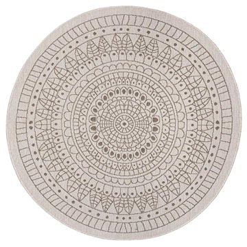 

NORTHRUGS Kusový koberec Twin-Wendeteppiche 105475 Linen kruh, 140 × 140 cm