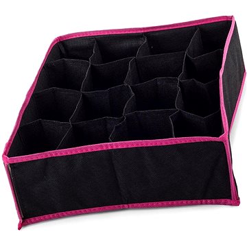 

Verk 01620 Organizer do zásuvky na prádlo s 16 přihrádkami černý