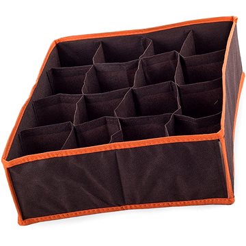 

Verk 01620 Organizer do zásuvky na prádlo s 16 přihrádkami tmavě hnědý