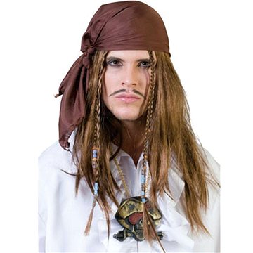 

FUNNY FASHION Paruka pirát s šátkem a korálky