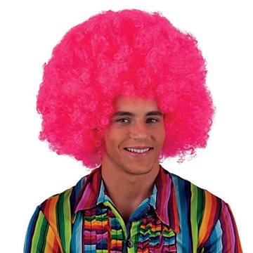 

FUNNY FASHION Paruka velké afro růžové