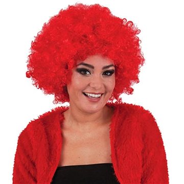 

FUNNY FASHION Paruka afro červená