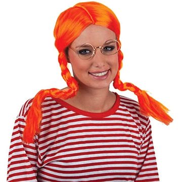 

FUNNY FASHION Paruka oranžová s copy