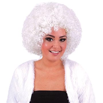 

FUNNY FASHION Paruka afro bílá